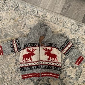 Canadiana Sweater with Reindeers (6-12M)